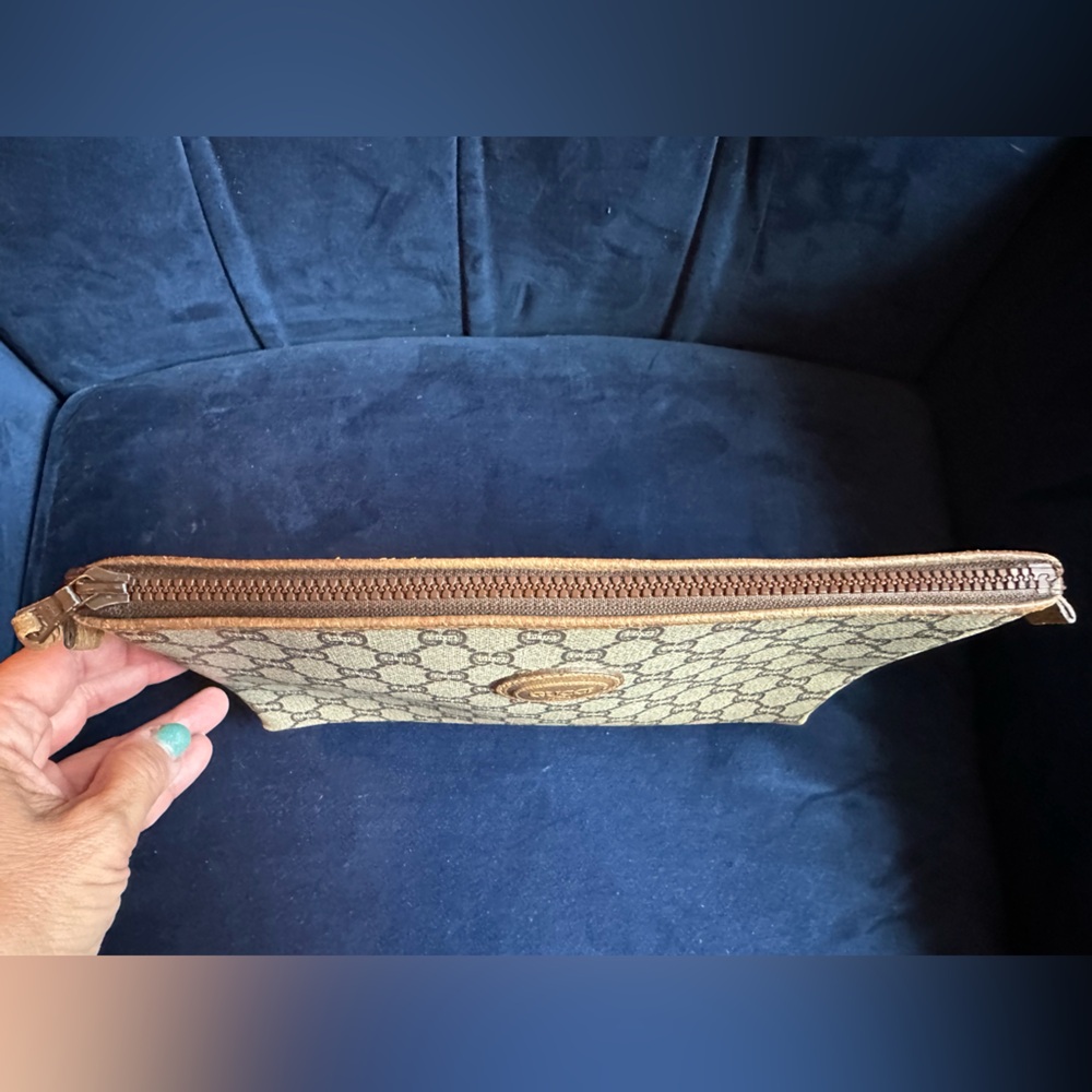 Gucci Rare Vintage GG Monogram Plus Pattern Pouch/Clutch - Picture 7 of 7